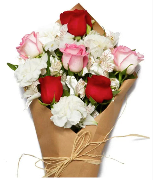 FRESH SWEETHEART WRAP BOUQUET