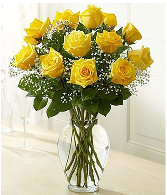 Dozen Yellow Roses Clasic
