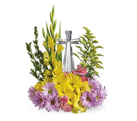 Crystal Cross Bouquet